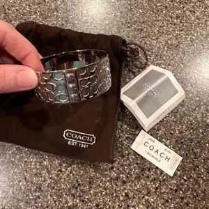 Coach silver bangle - like new
